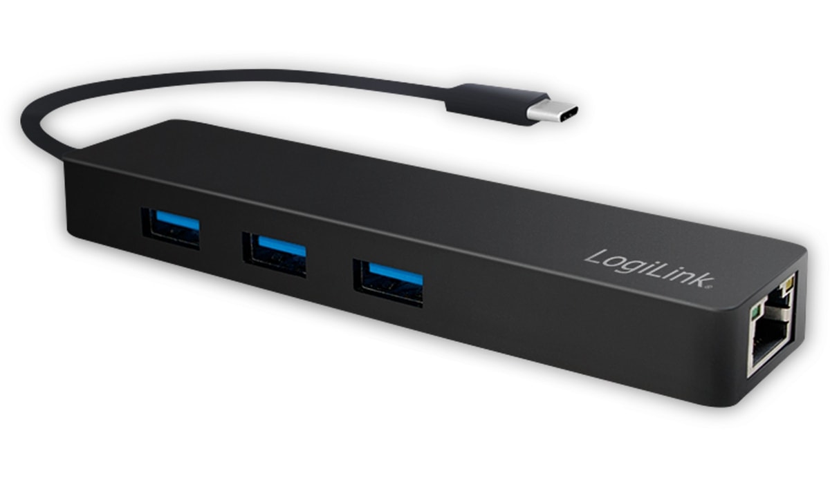 LOGILINK USB3.1 Typ-C Hub UA0313, 3x USB-A, RJ-45 LOGILINK USB3.1 Typ-C Hub UA0313, 3x USB-A, RJ-45 von Logilink