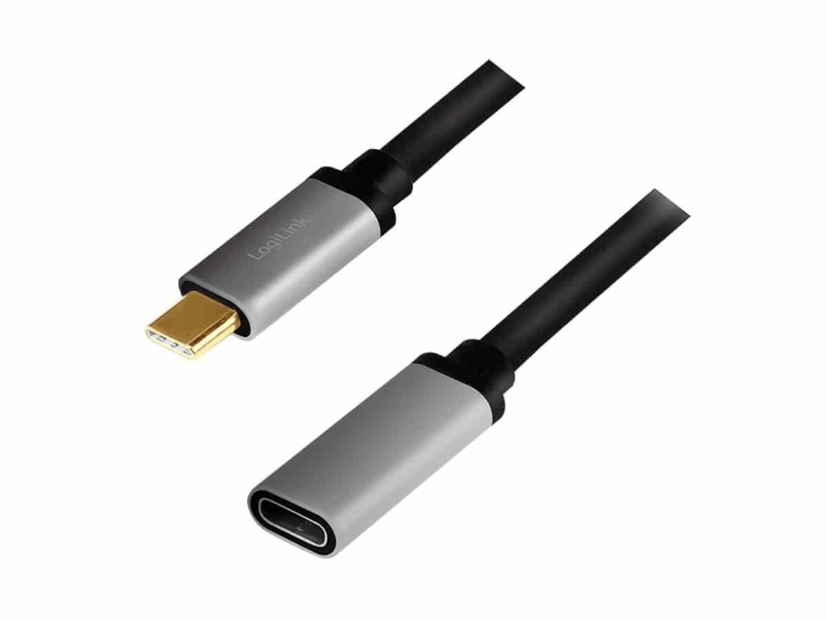 LOGILINK USB3.2 Kabel CUA0105, USB-C M/USB-C F, Alu, 4k, 0,5 m LOGILINK USB3.2 Kabel CUA0105, USB-C M/USB-C F, Alu, 4k, 0,5 m von Logilink
