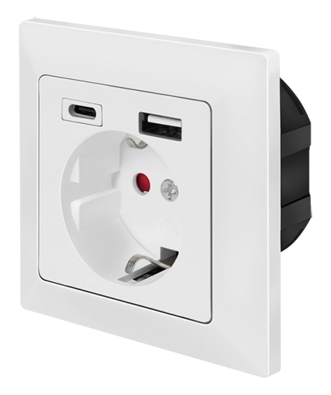 LOGILINK Unterputz-Steckdose PA0262 USB-A USB-C LOGILINK Unterputz-Steckdose PA0262 USB-A USB-C von Logilink