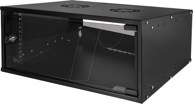 LOGILINK W04C55B - 19'' Wandschrank ECO, 4 HE, montiert, schwarz von Logilink
