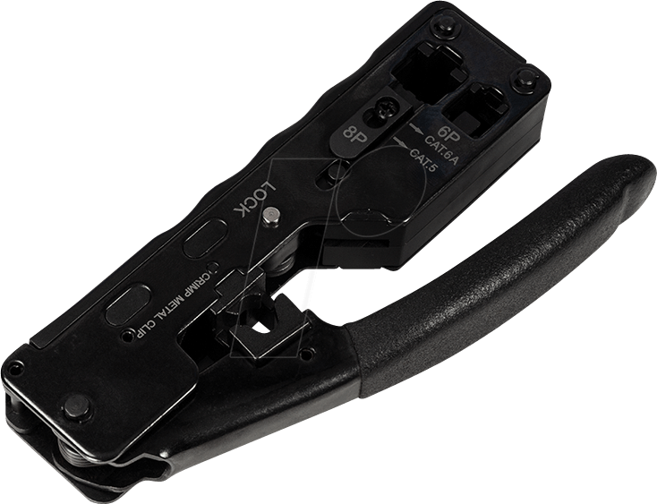 LOGILINK WZ0025 - Crimpzange für Cat.5e/Cat.6/Cat.6a/Cat.7/RJ11/RJ12 von Logilink