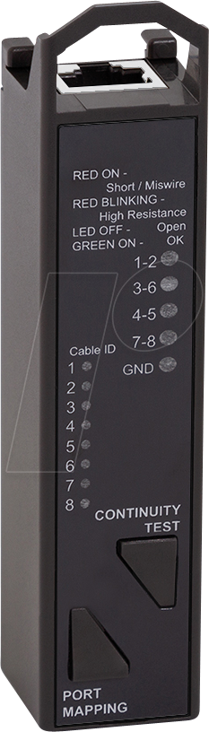 LOGILINK WZ0076 - 3-in-1-Netzwerk Kabeltester für Durchgang und Portidentifizierun von Logilink