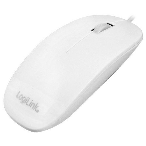 LogiLink® Maus optisch, weiß, flaches Design [ID0062] von Logilink