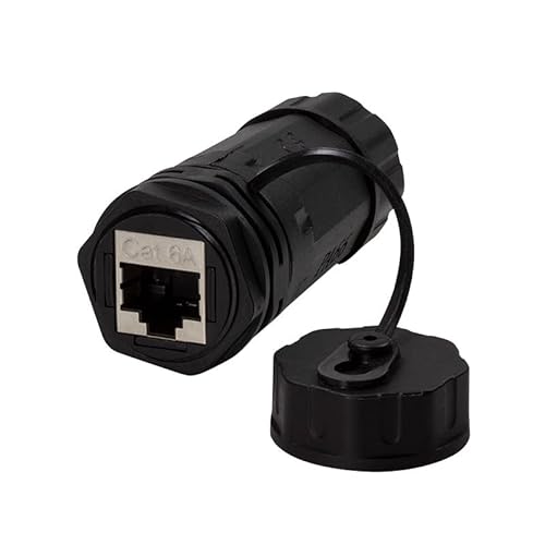 LogiLink 060676 Doppelsteckdose IP68 RJ45 Cat.6A weiblich mit Kabeldurchführung schwarz LogiLink 060676 Doppelsteckdose IP68 RJ45 Cat.6A weiblich mit Kabeldurchführung schwarz von Logilink