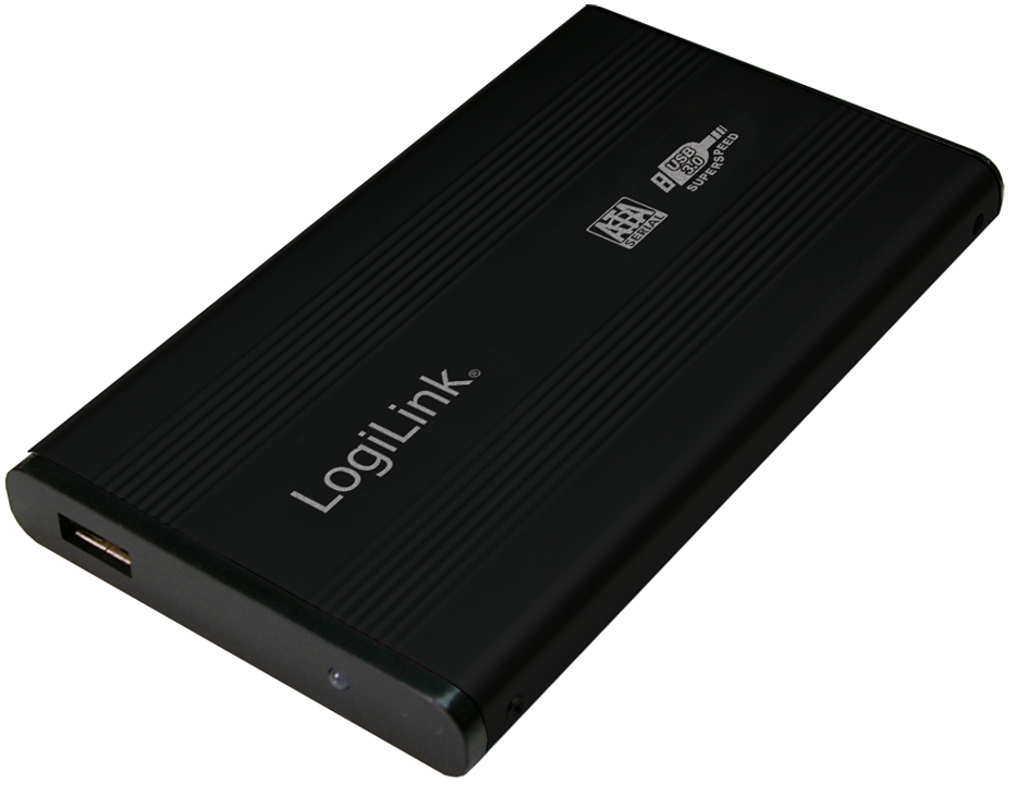 LogiLink 2,5,  SATA Festplatten-Gehäuse, USB 3.0, schwarz von Logilink
