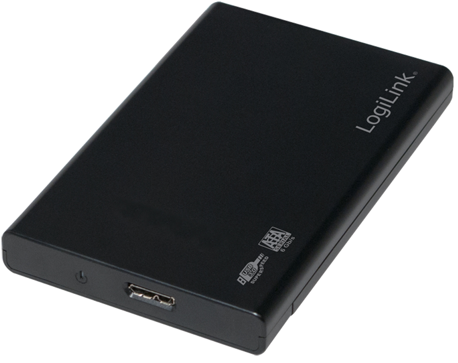 LogiLink 2,5,  SATA Festplatten-Gehäuse, USB 3.0, schwarz von Logilink