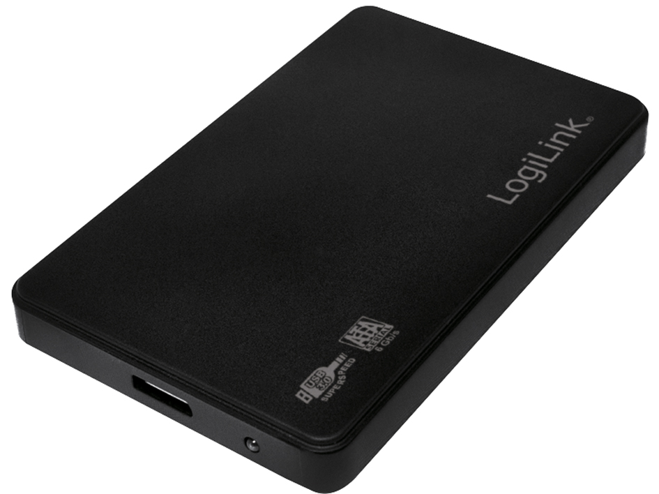 LogiLink 2,5,  SATA Festplatten-Gehäuse, USB 3.0, schwarz von Logilink