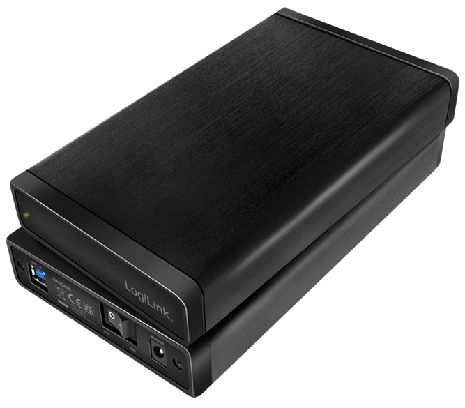 LogiLink 3,5,  SATA Festplatten-Gehäuse, USB 3.0, schwarz von Logilink