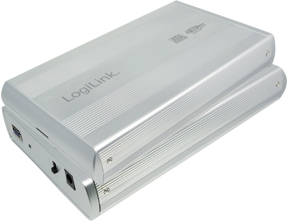 LogiLink 3,5,  SATA Festplatten-Gehäuse, USB 3.0, silber von Logilink