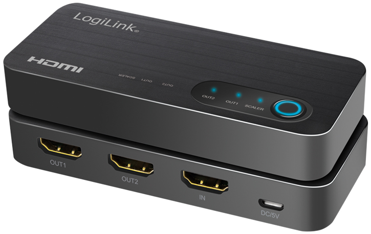 LogiLink 4K/60 Hz HDMI Splitter, 2-fach, schwarz von Logilink