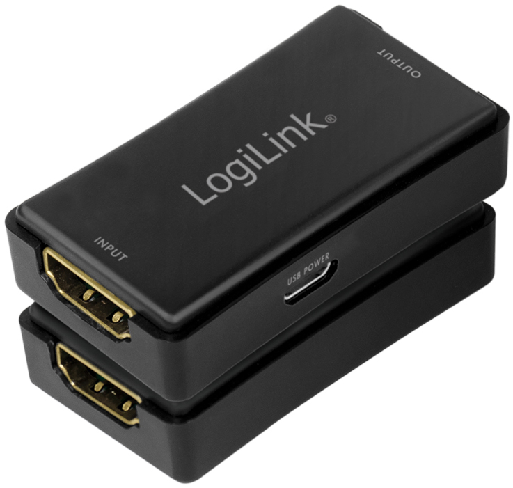 LogiLink 4K HDMI Signalverstärker, 25 m Reichweite, 60 Hz von Logilink