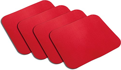 LogiLink 4X ID0128 Mauspad, 220 x 250 x 3 mm, rot von Logilink