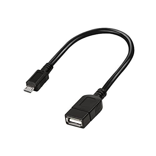 LogiLink AA0035 USB 2.0 OTG (On-The-Go) Adapterkabel für schnelle Datenübertragung zum und vom Smartphone, 20cm von Logilink