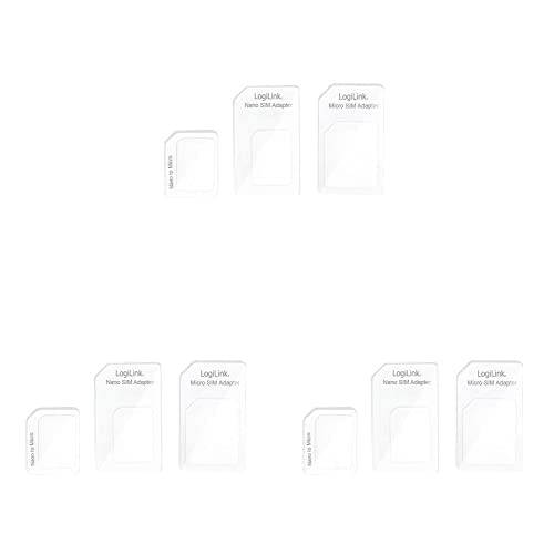LogiLink AA0047 Dual SIM-Karten Adapter für Micro SIM und Nano SIM, 3er Pack LogiLink AA0047 Dual SIM-Karten Adapter für Micro SIM und Nano SIM, 3er Pack von Logilink