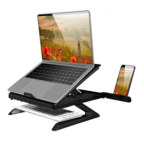 LogiLink AA0133 - Notebook Ständer mit Smartphone-Halterungen, geeignet für 10–15,6"" Notebooks und Tablets, schwarz LogiLink AA0133 - Notebook Ständer mit Smartphone-Halterungen, geeignet für 10–15,6"" Notebooks und Tablets, schwarz von Logilink