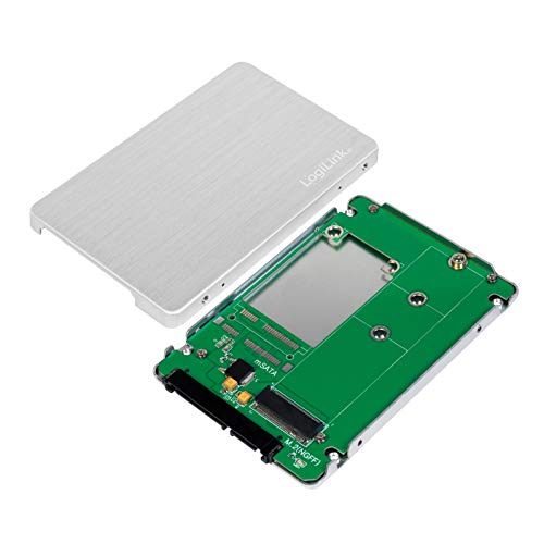 LogiLink AD0022 - Externes 2.5" SSD Gehäuse aus Aluminium für 4x microSD Karten - ohne Treiberinstallation Windows / Mac OS / Linux - MEGA KOMAPKT !! von Logilink