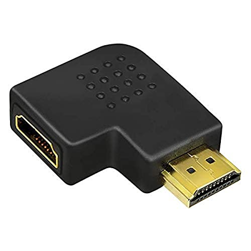 LogiLink AH0008 HDMI High Speed Adapter, 90 Grad flach gewinkelt und mit vergoldeten Kontakten, Ideal für Full HD, Stecker auf Buchse schwarz LogiLink AH0008 HDMI High Speed Adapter, 90 Grad flach gewinkelt und mit vergoldeten Kontakten, Ideal für Full HD, Stecker auf Buchse schwarz von Logilink