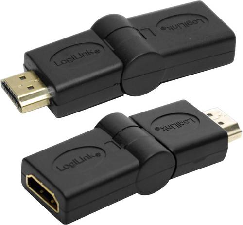 LogiLink AH0011 HDMI Adapter [1x HDMI-Stecker - 1x HDMI-Buchse] Schwarz von Logilink