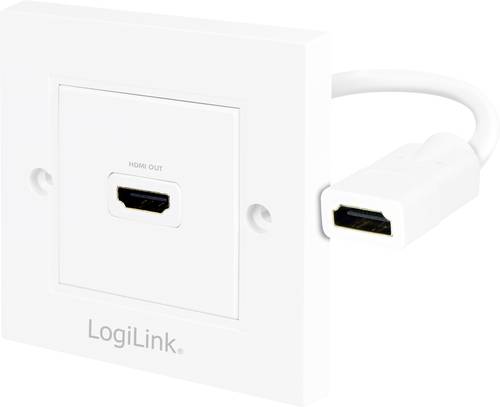 LogiLink AH0014 HDMI Adapter [1x HDMI-Buchse - 1x HDMI-Buchse] Weiß von Logilink