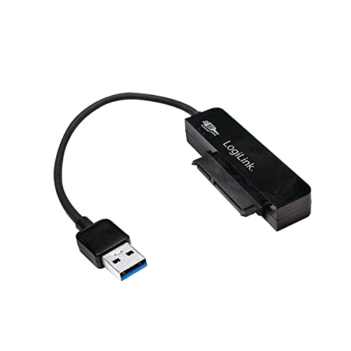 LogiLink AU0012A USB 3.0 Adapter/Konverter auf 2,5 Zoll (6,35 cm) SATA schwarz von Logilink