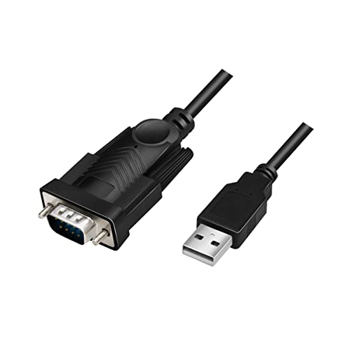 LogiLink AU0048A - USB 2.0 (Typ-A) auf Seriell (RS232-9pin) Adapterkabel für Win 11, Länge 1,5m von Logilink