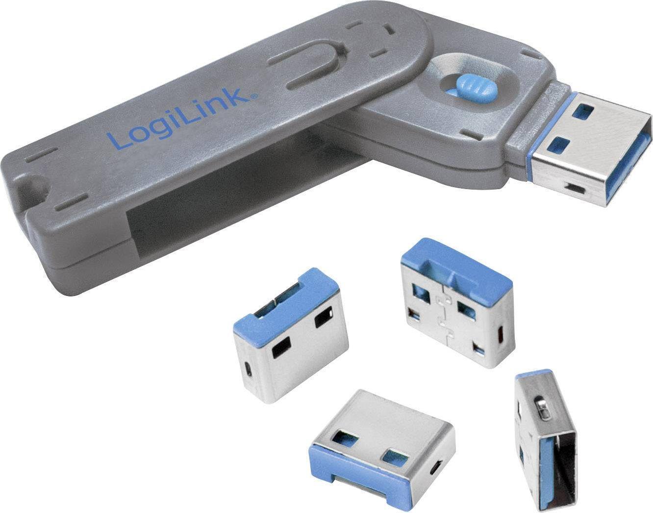 LogiLink AU0053 Schnittstellenblockierung USB Typ-C Blau 10 Stück(e) (AU0053) von Logilink