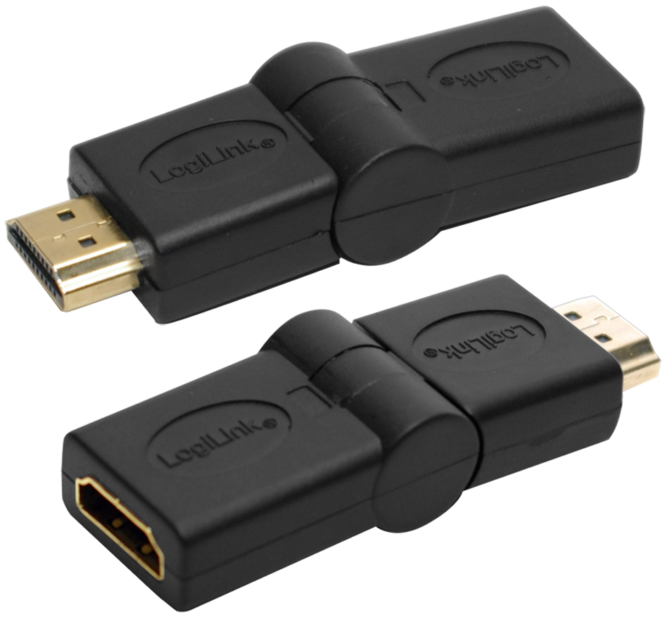 LogiLink Adapter, HDMI Kupplung - HDMI Stecker, 180 Grad von Logilink