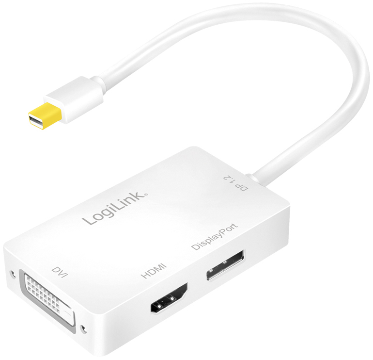 LogiLink Adapter, Mini DisplayPort Stecker - DVI-Kupplung + von Logilink