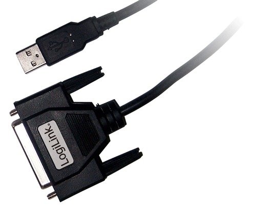 LogiLink Adapter USB to DSUB-25 mit 1,8 Meter Kabel, UA0054 von Logilink