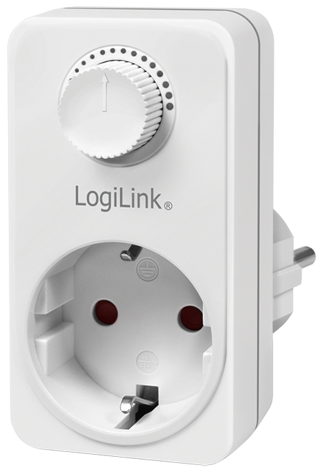 LogiLink Adapterstecker mit Dimmer, weiß von Logilink