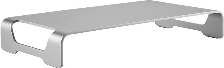 LogiLink Aluminum Tabletop Monitor Riser - Aufstellung für Monitor/Notebook (Ultra-dünn) - Aluminium - auf dem Tisch von Logilink