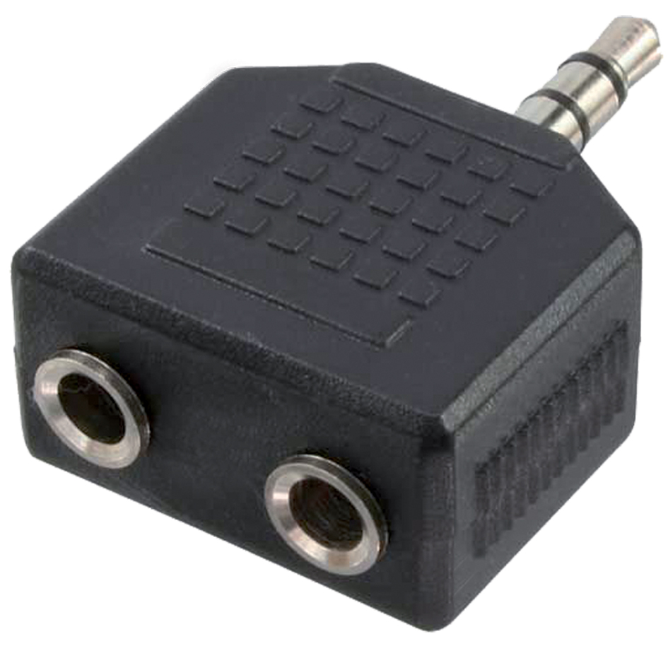 LogiLink Audio-Adapter, 3,5 mm Klinkenstecker - 2x 3,5 mm von Logilink