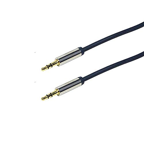 LogiLink Audio Anschlusskabel 3.5 Stereo gerade, 0,75m, dunkelblau von Logilink