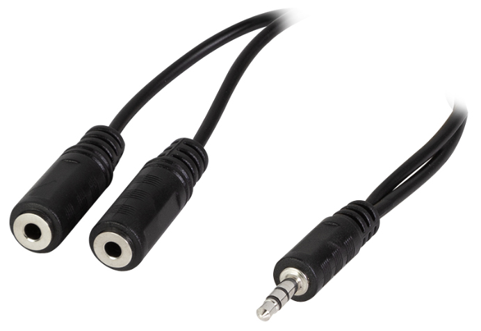 LogiLink Audiokabel, Klinkenstecker - 2x Klinkenkupplung von Logilink