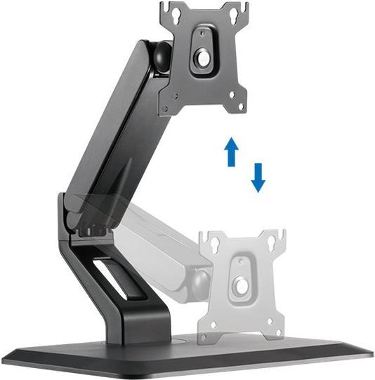 LogiLink - Aufstellung für LCD-Display (einstellbarer Arm) - Schwarz - Bildschirmgröße: 43.2-81.3 cm (17-32) - Schreibtisch von Logilink