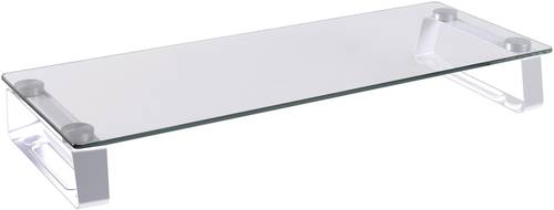 LogiLink BP0027 Monitor-Erhöhung Höhen-Bereich: 8cm (max) Aluminium, Klar, Weiß von Logilink