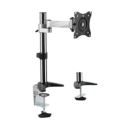 LogiLink BP0075 Monitor-Schreibtischhalterung (13-27 Zoll), Arm 246mm schwarz von Logilink