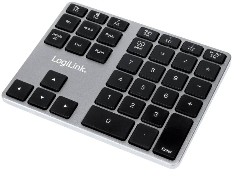 LogiLink Bluetooth V3.0 Nummernblock, Aluminium, kabellos von Logilink