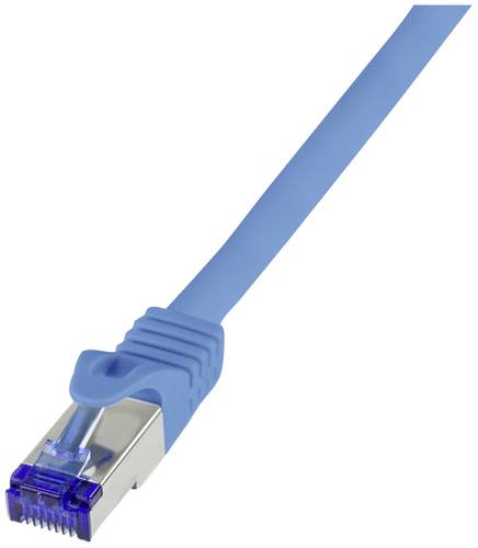 LogiLink C6A016S RJ45 CAT 6a S/FTP 0.25m Blau von Logilink