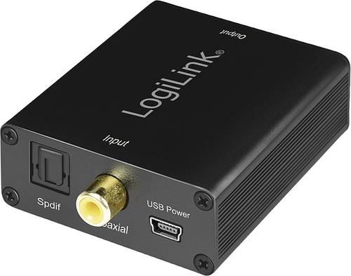 LogiLink CA0101 Toslink / Cinch / Klinke Audio Adapter Schwarz von Logilink