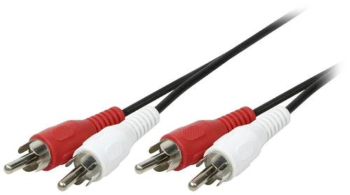 LogiLink CA1041 Cinch Audio Anschlusskabel 10.00m Schwarz (matt) von Logilink