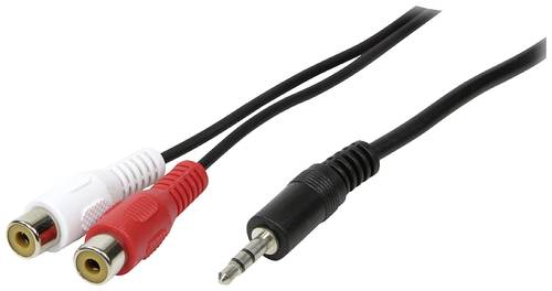 LogiLink CA1044 Klinke / Cinch Audio Anschlusskabel 1.50m Schwarz (matt) von Logilink