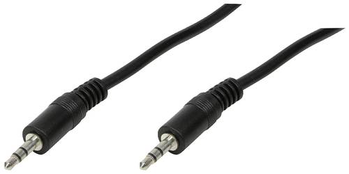 LogiLink CA1048 Klinke Audio Anschlusskabel 0.20m Schwarz (matt) von Logilink