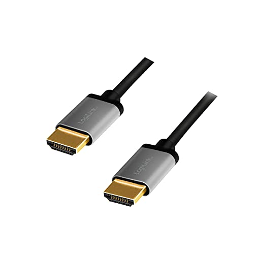 LogiLink CHA0103 - HDMI Anschlusskabel 4K/60 Hz, Alu, schwarz/grau, 5 m LogiLink CHA0103 - HDMI Anschlusskabel 4K/60 Hz, Alu, schwarz/grau, 5 m von Logilink
