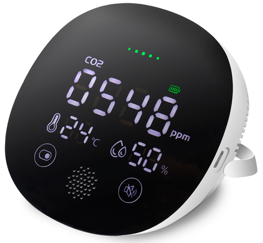LogiLink CO2-Messgerät, Temperatur/Luftfeuchtigkeitsanzeige von Logilink