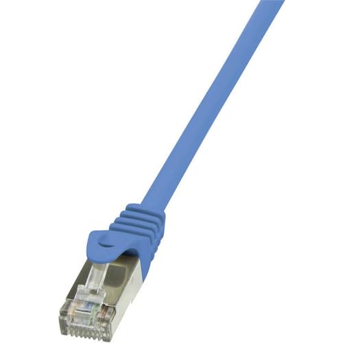 LogiLink CP1026S RJ45 Netzwerkkabel, Patchkabel CAT 5e F/UTP 0.50m Blau mit Rastnasenschutz, 5 Stück LogiLink CP1026S RJ45 Netzwerkkabel, Patchkabel CAT 5e F/UTP 0.50m Blau mit Rastnasenschutz, 5 Stück von Logilink