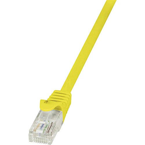LogiLink CP1027U RJ45 Netzwerkkabel, Patchkabel CAT 5e U/UTP 0.50m Gelb mit Rastnasenschutz, 10 Stück LogiLink CP1027U RJ45 Netzwerkkabel, Patchkabel CAT 5e U/UTP 0.50m Gelb mit Rastnasenschutz, 10 Stück von Logilink