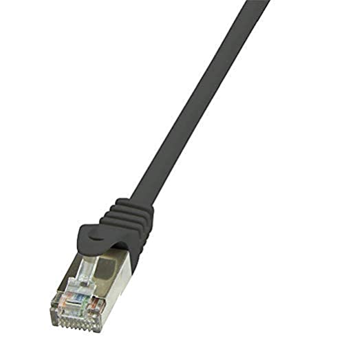 LogiLink CP1033S CAT5e F/UTP Patch Kabel AWG26 schwarz 1,00m von Logilink