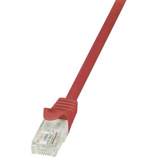 LogiLink CP1034U RJ45 Netzwerkkabel, Patchkabel CAT 5e U/UTP 1.00m Rot mit Rastnasenschutz, 5 Stück LogiLink CP1034U RJ45 Netzwerkkabel, Patchkabel CAT 5e U/UTP 1.00m Rot mit Rastnasenschutz, 5 Stück von Logilink
