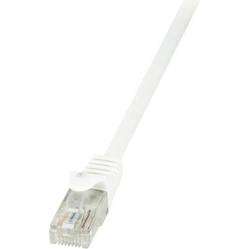 LogiLink CP2011U RJ45 Netzwerkkabel, Patchkabel CAT 6 U/UTP 25.00cm Weiß mit Rastnasenschutz, 5 Stück LogiLink CP2011U RJ45 Netzwerkkabel, Patchkabel CAT 6 U/UTP 25.00cm Weiß mit Rastnasenschutz, 5 Stück von Logilink